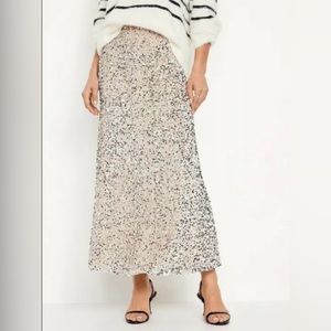 NWT Old Navy Sequin A-Line Maxi Skirt